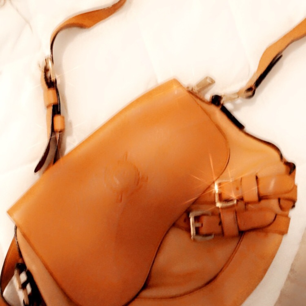 Ralph Lauren Buckled Crossbody Purse.